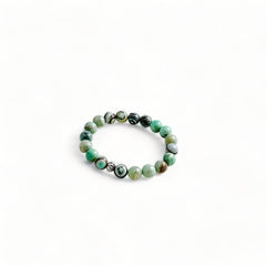 Ocean agate bead stretch bracelet
