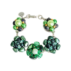Emerald Isle Vintage Cluster Bracelet