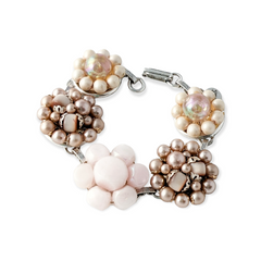 bel monili blush vintage cluster bracelet