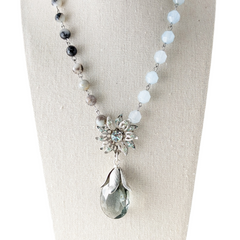 bel monili aquamarine gemstone necklace