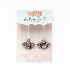 bee earrings, honey bee earrings