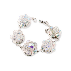 bel monili crystal cluster bracelet