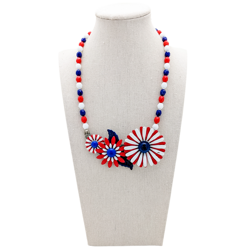 bel monili mod Americana collage necklace