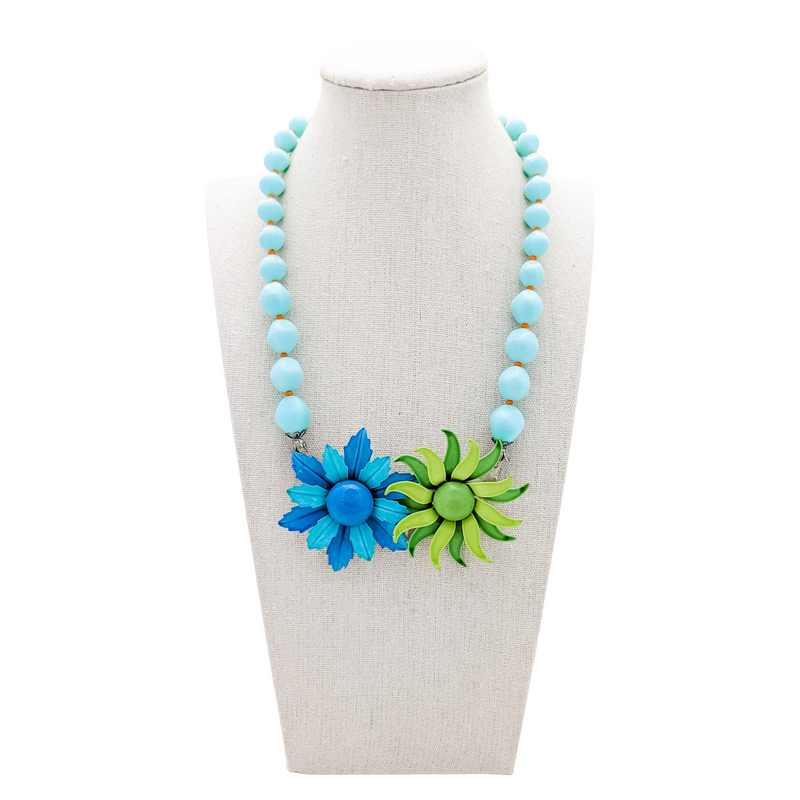bel monili aqua collage necklace