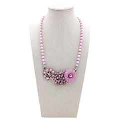 bel monili vintage lilac collage necklace