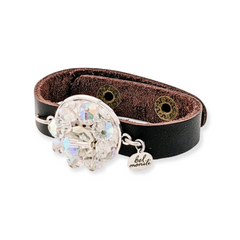 vintage aurora borealis crystal cuff bracelet