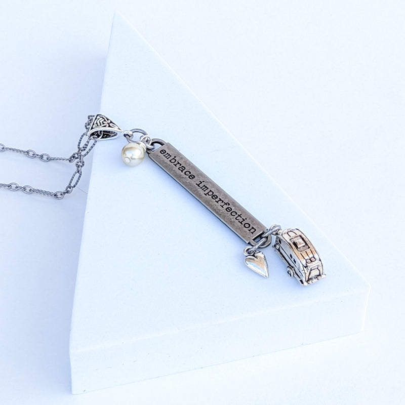 Inspirational Quote Necklace- Embrace 2