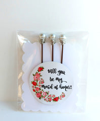 Maid of Honor Bobby Pin Set - bel monili, Pittsburgh PA, country living fair, vintage market days
