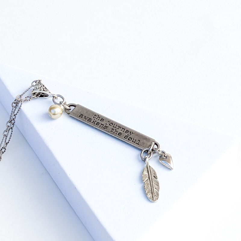 Inspirational Quote Necklace- Journey 3
