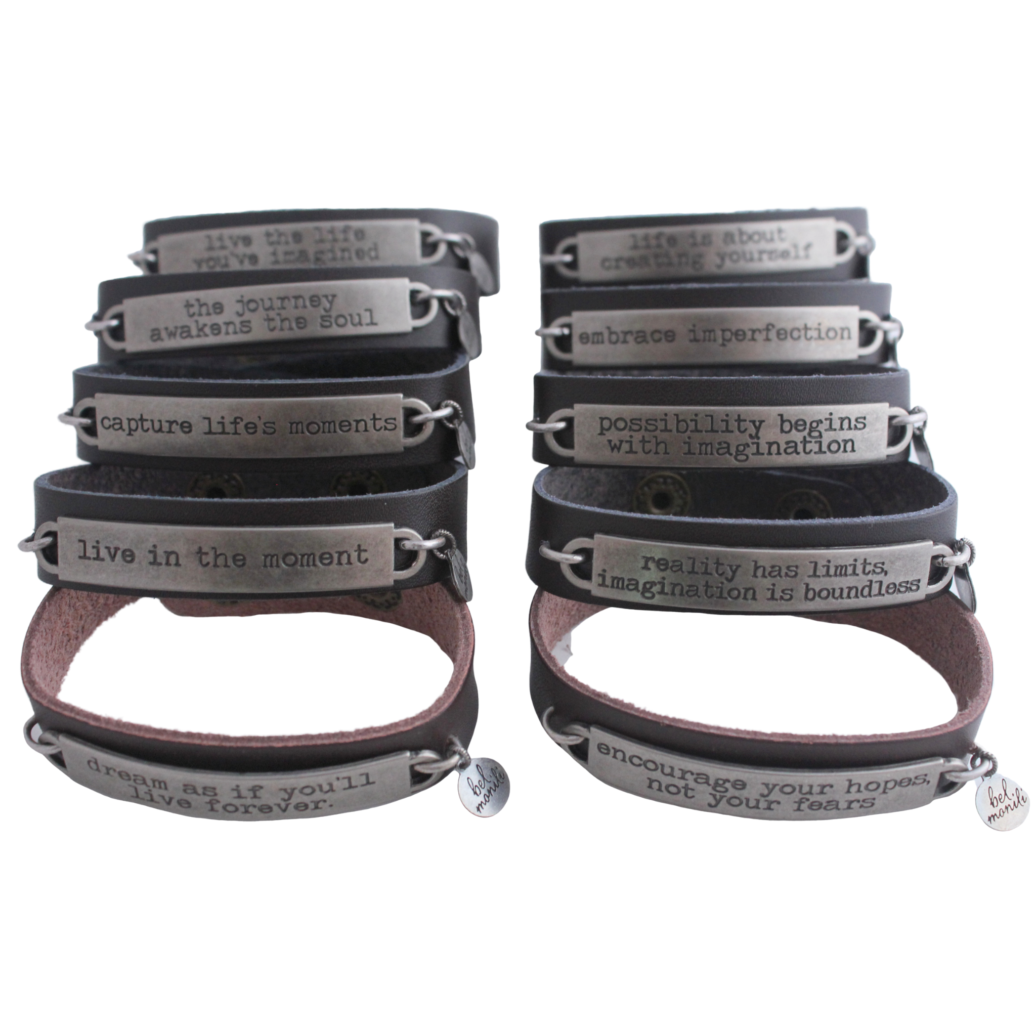 Wholesale Large leather cuff bracelets with vintage metal buckles