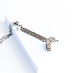 Inspirational Quote Necklace- Live the Life 1