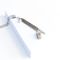 Inspirational Quote Necklace- Live the Life 2